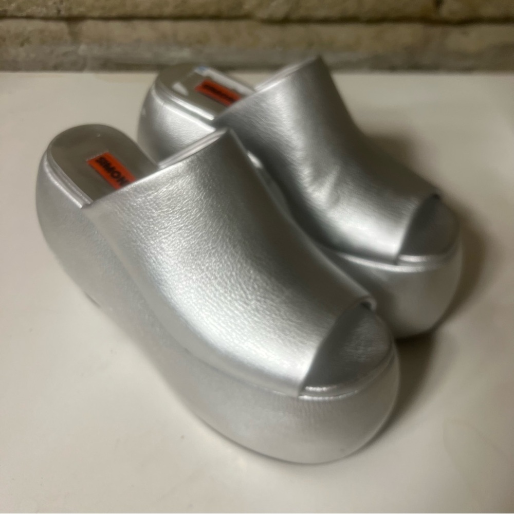 Simon Miller bubble faux leather platforms. NWOT - Picture 10 of 10